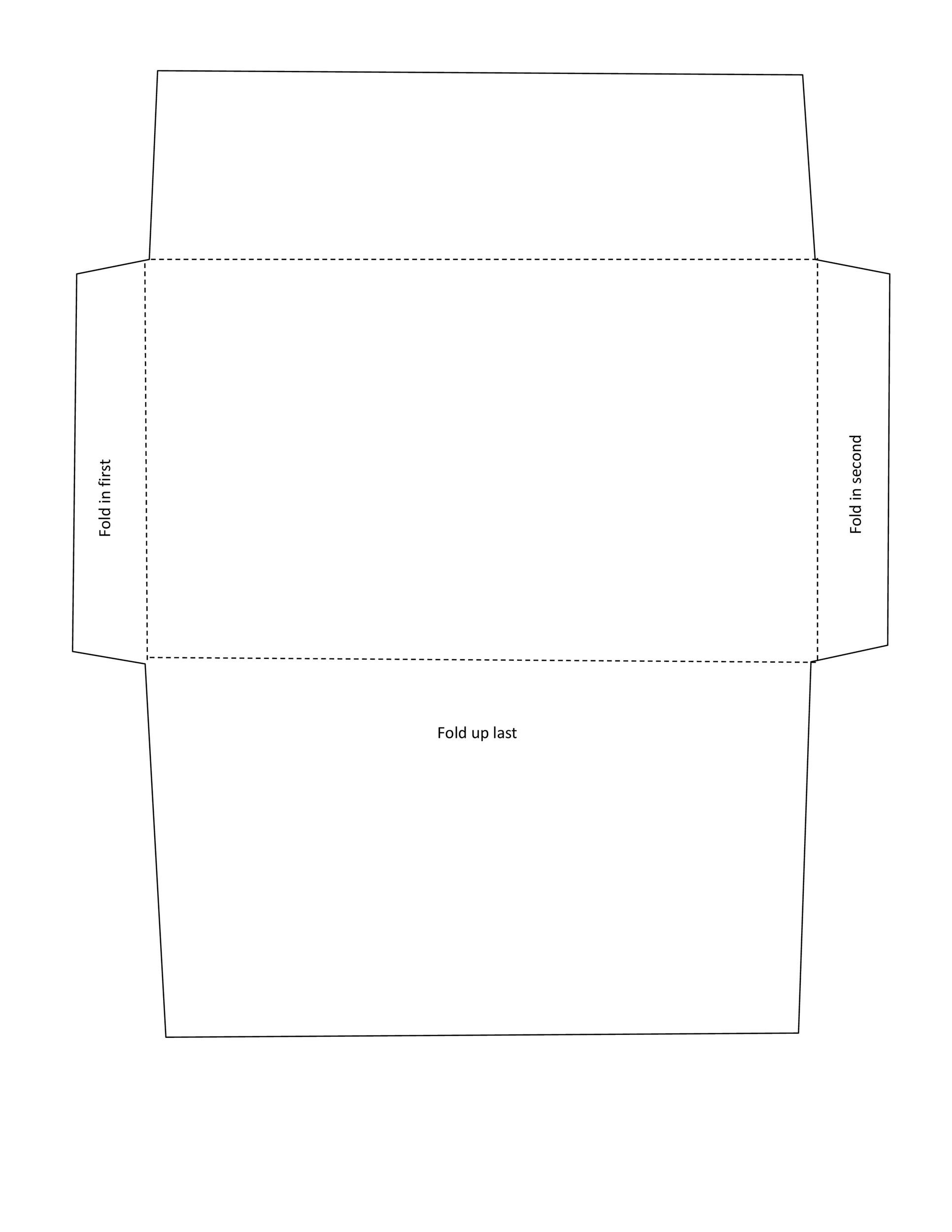 envelope pattern printable with design