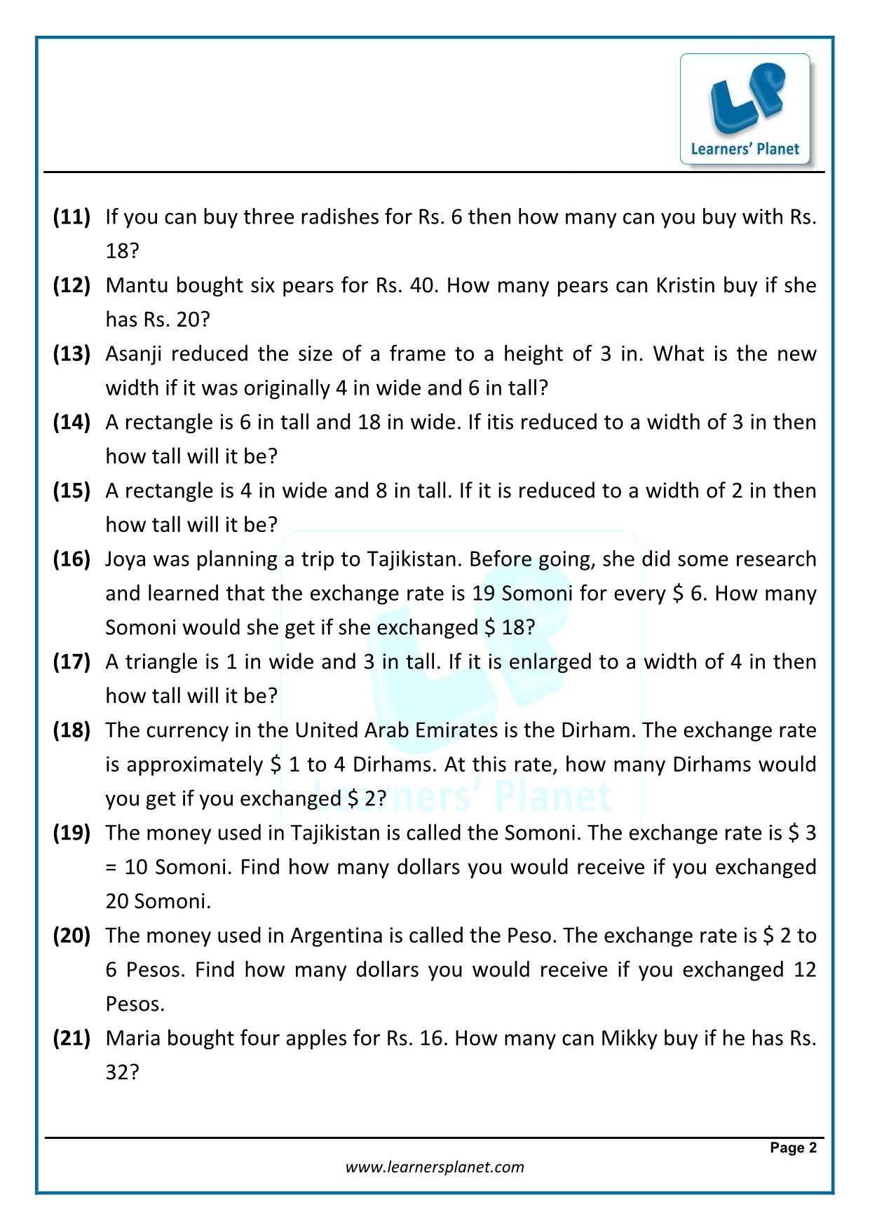 writing an equation from a word problem worksheet