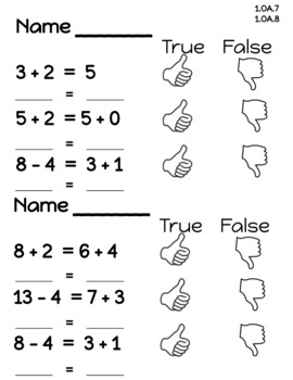 Equivalent Equations Worksheet FREE By KOT 39 S CLASSROOM TREASURES