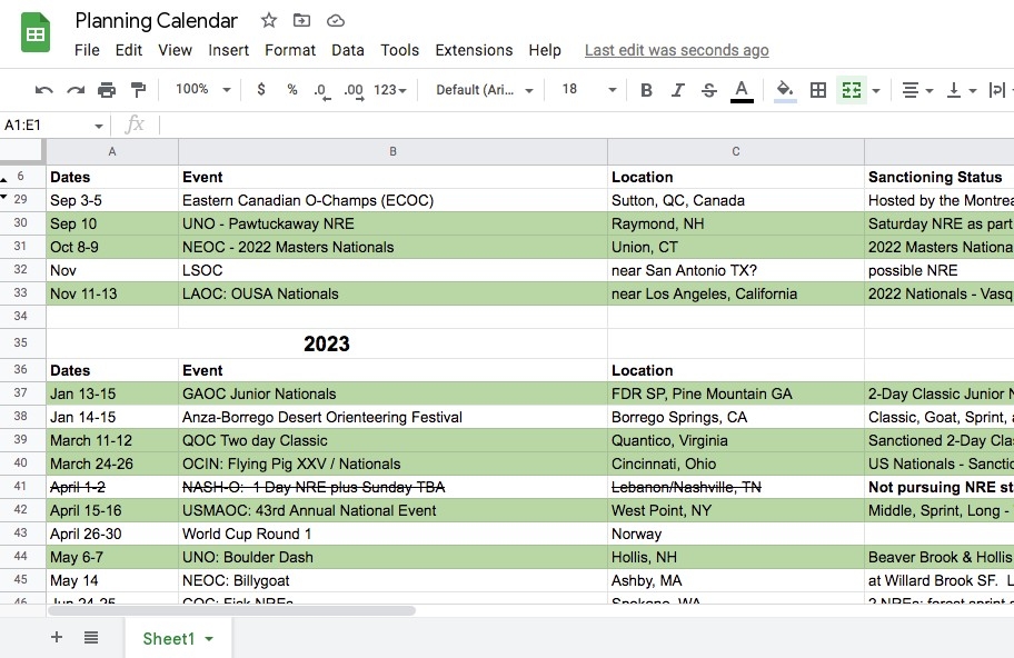 event planning template google sheets