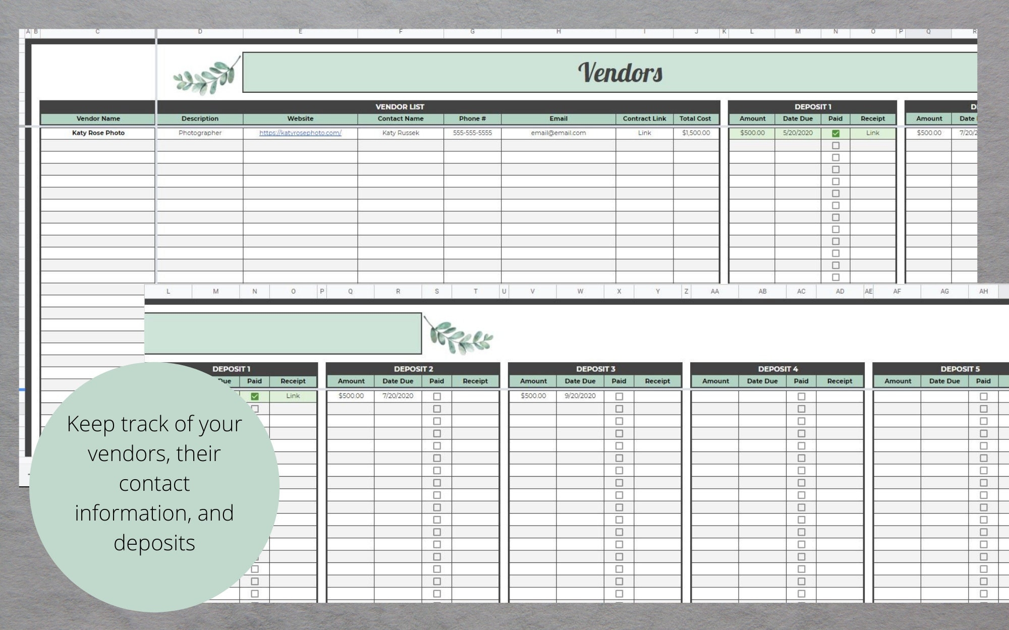 Event Planning Template Google Sheets