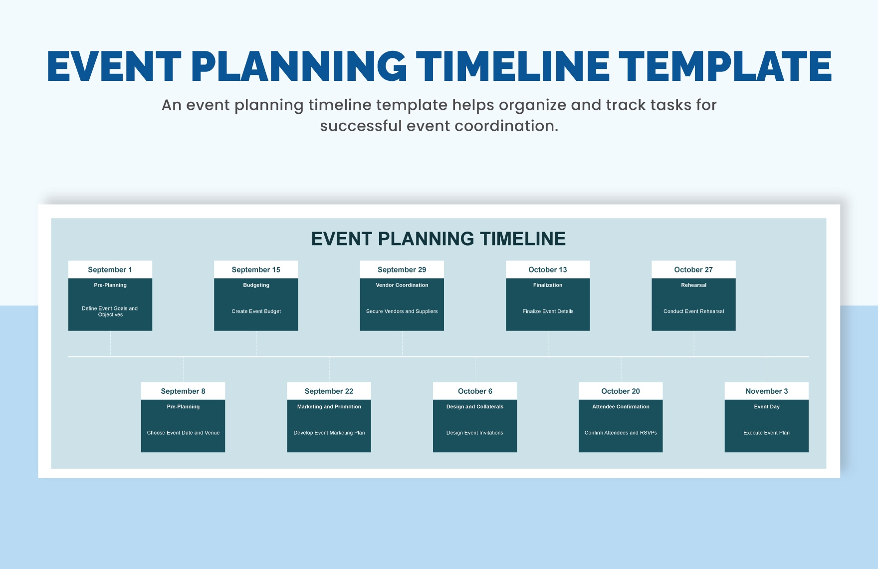 Event Planning Timeline Template Download In Excel Google Sheets