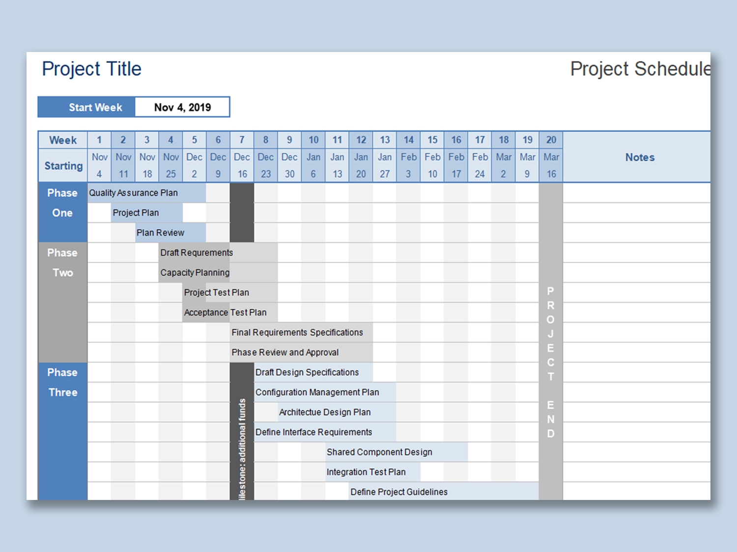 EXCEL Of Useful Business Project Schedule xls WPS Free Templates