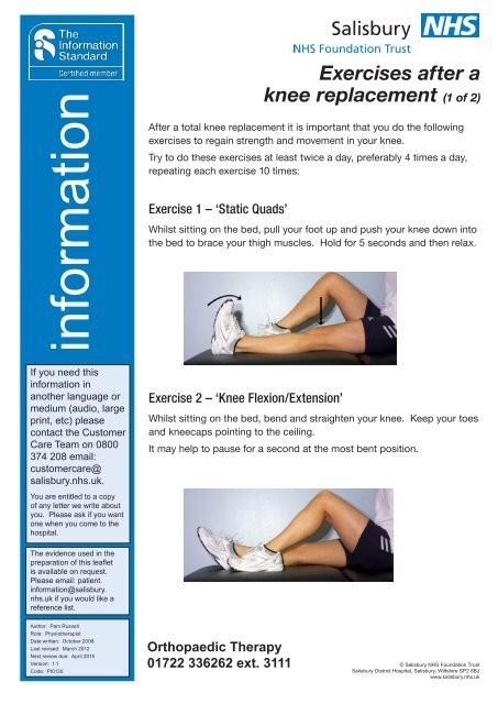 Exercises To Increase Knee Flexion After Total Knee Replacement
