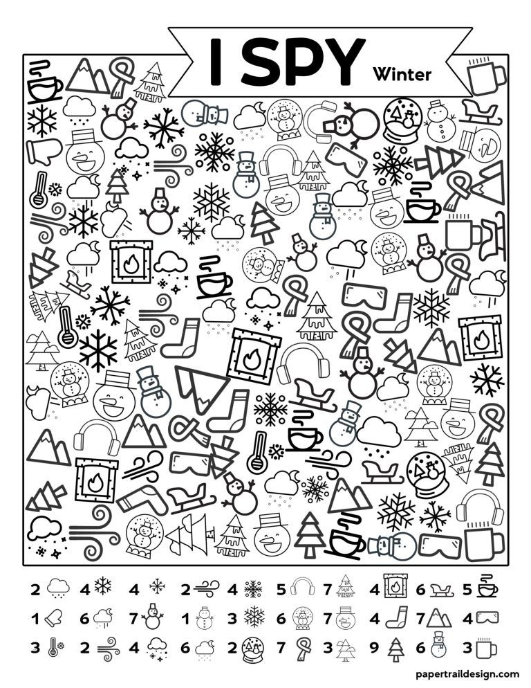 Eye Spy Printable Worksheets
