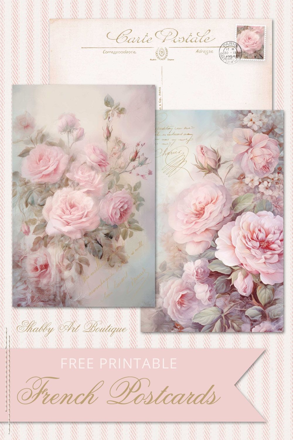Fabulous French Postcards Free Printable Artofit