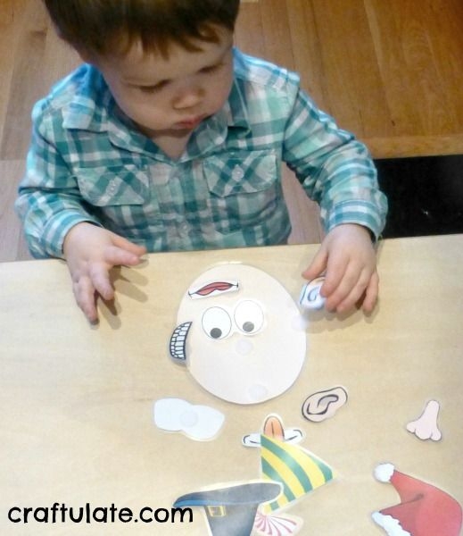 Face Parts Game For Toddlers With Free Printable Games For Toddlers