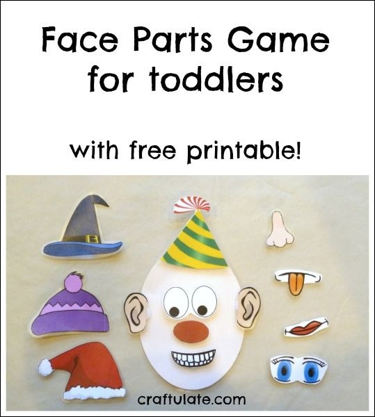Face Parts Game With Free Printable Craftulate