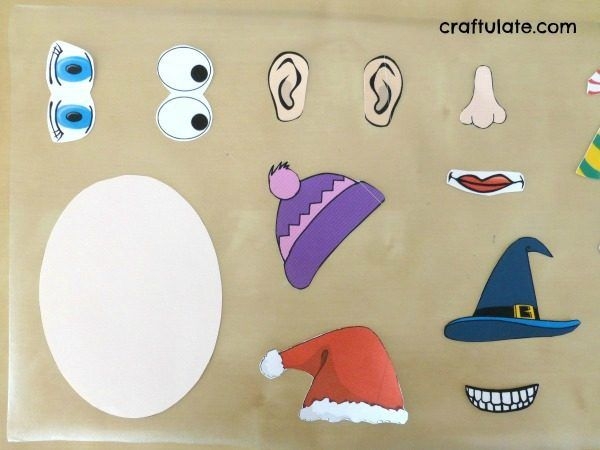 free printable face parts game