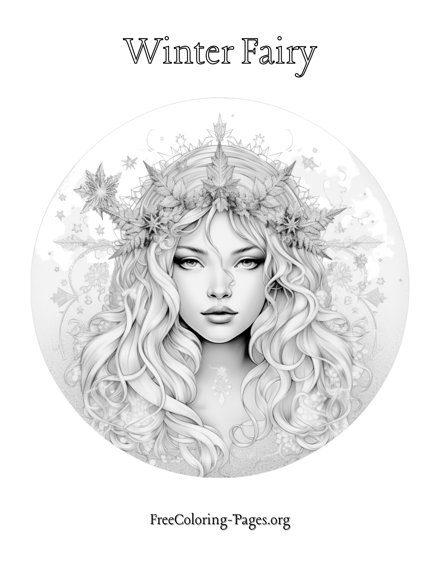 Fairy Coloring Pages And Sheets Free Printable Cute Designs To Color 