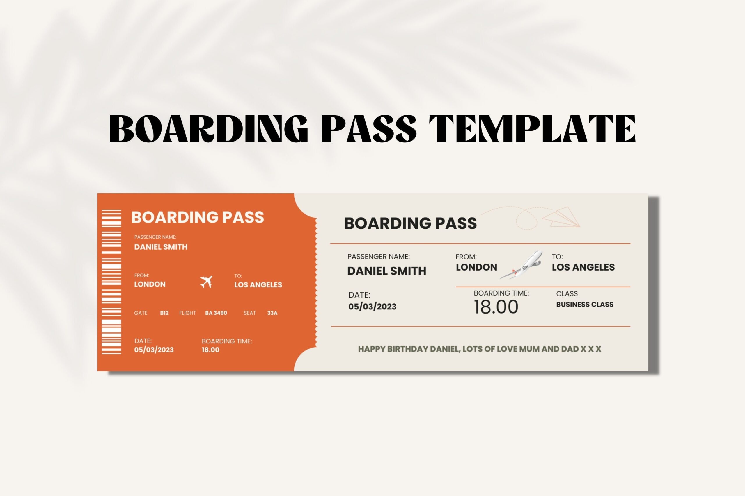 Fake Plane Ticket Template Plane Ticket Printable Template Plane 