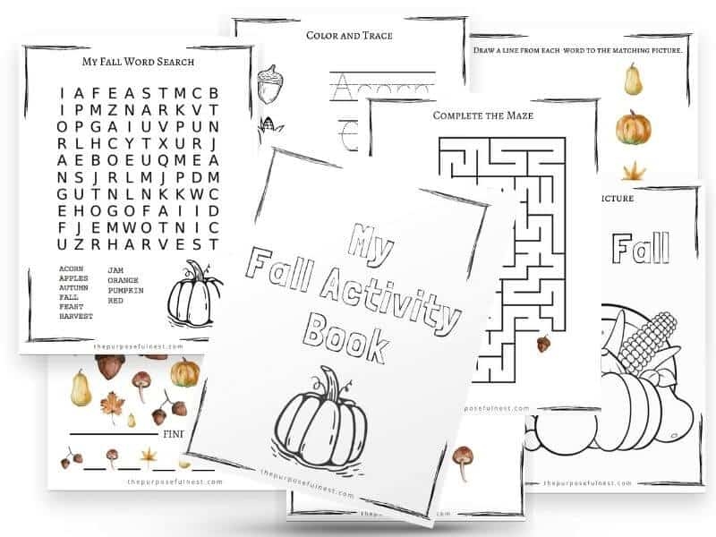fall activity printables