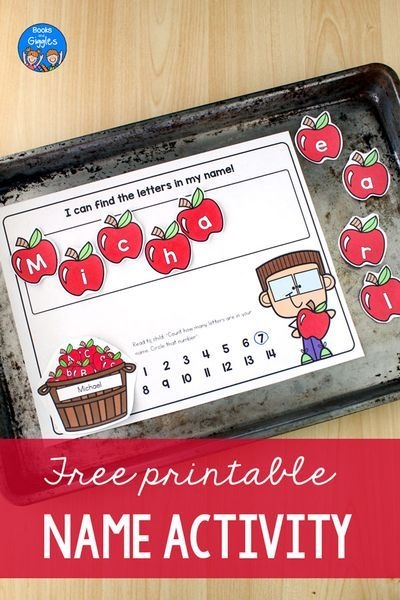 printable preschool name activities