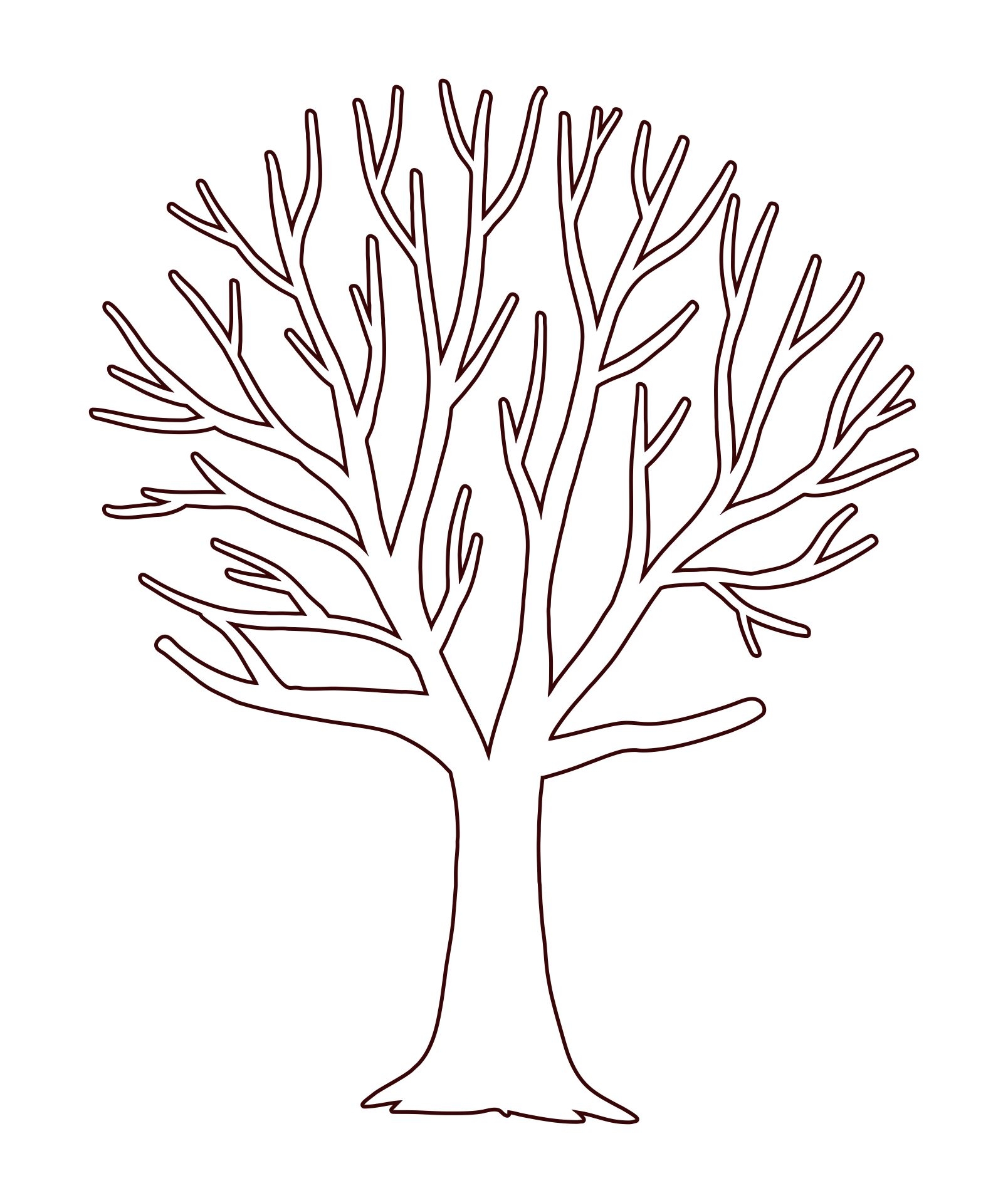 Fall Tree Templates 10 Free PDF Printables Printablee
