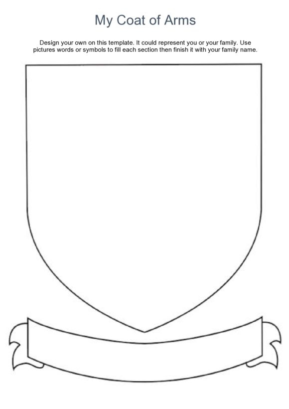 design your own crest printable