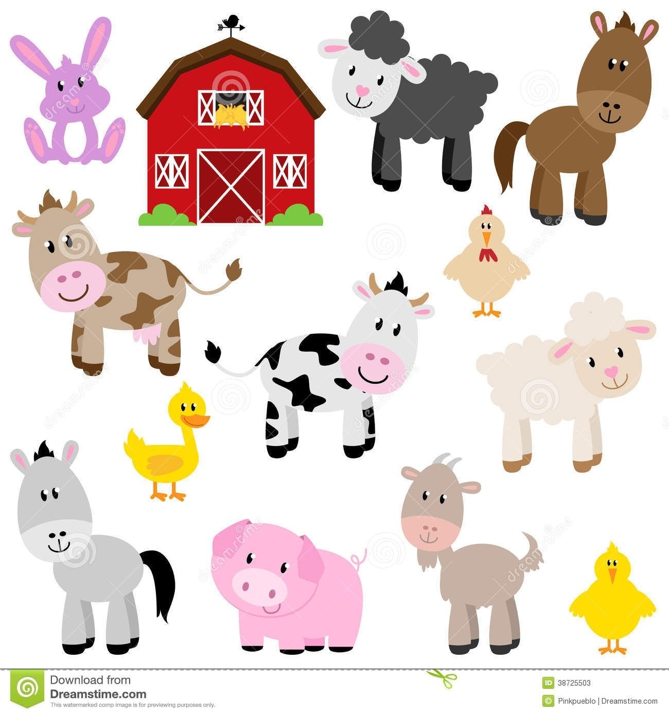 Farm Animal Cutouts Printable