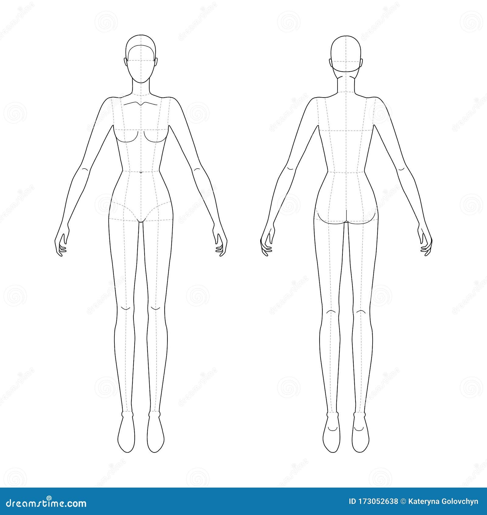 Fashion Female Body Template