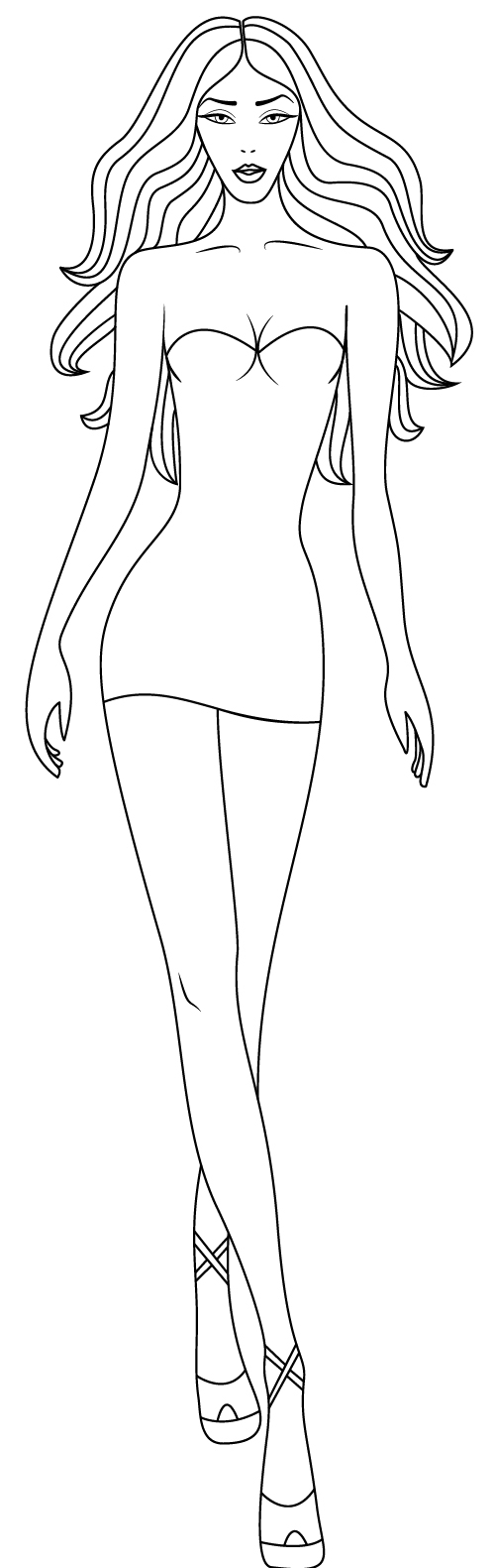 printable body templates for fashion design