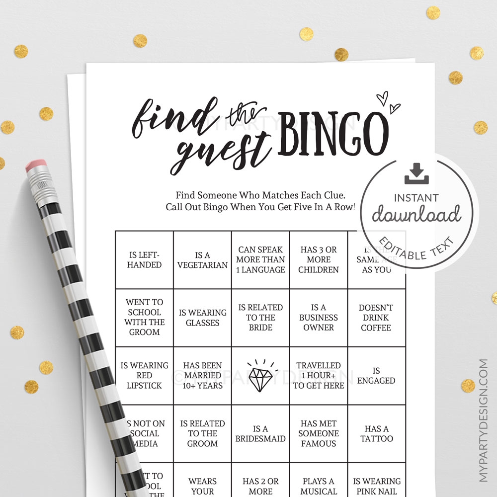 free printable find the guest game