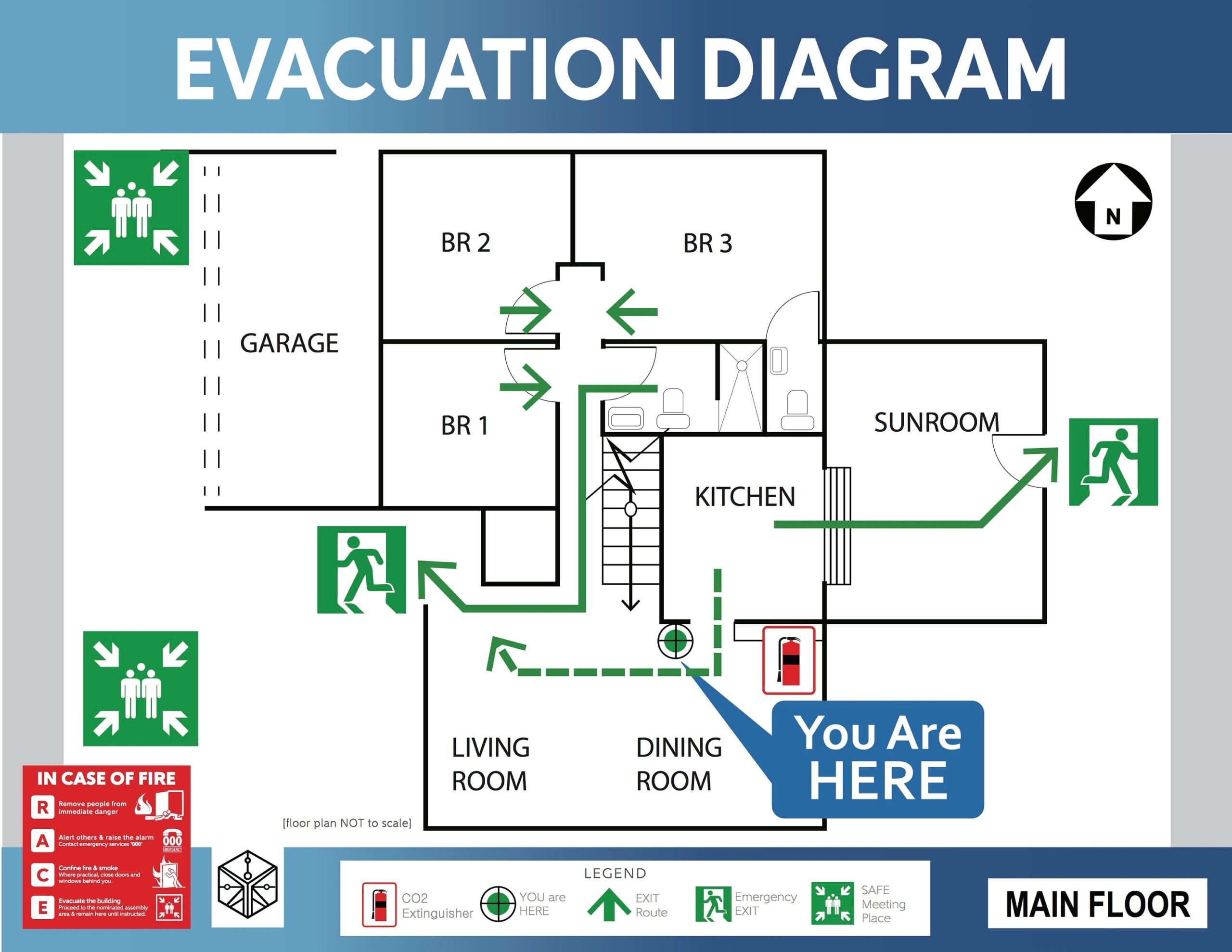 fire evac plan template