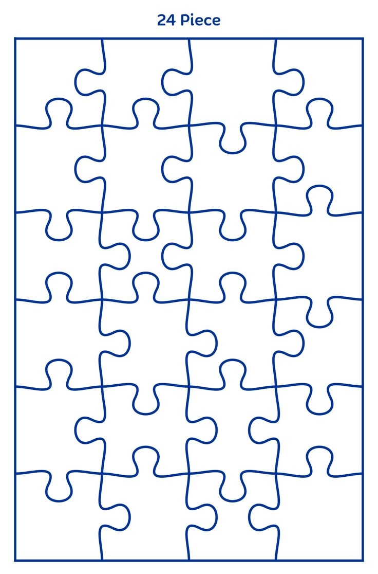 Fit Together Full Page Printable Puzzle Piece Template Printable And 
