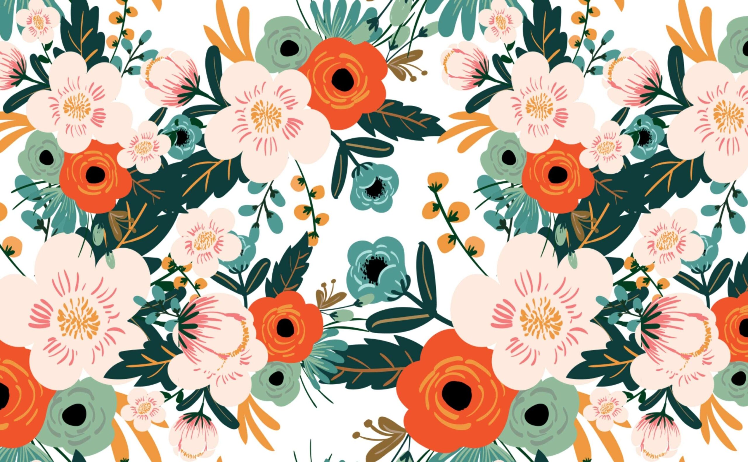 Floral Print Wallpapers Wallpaper Cave