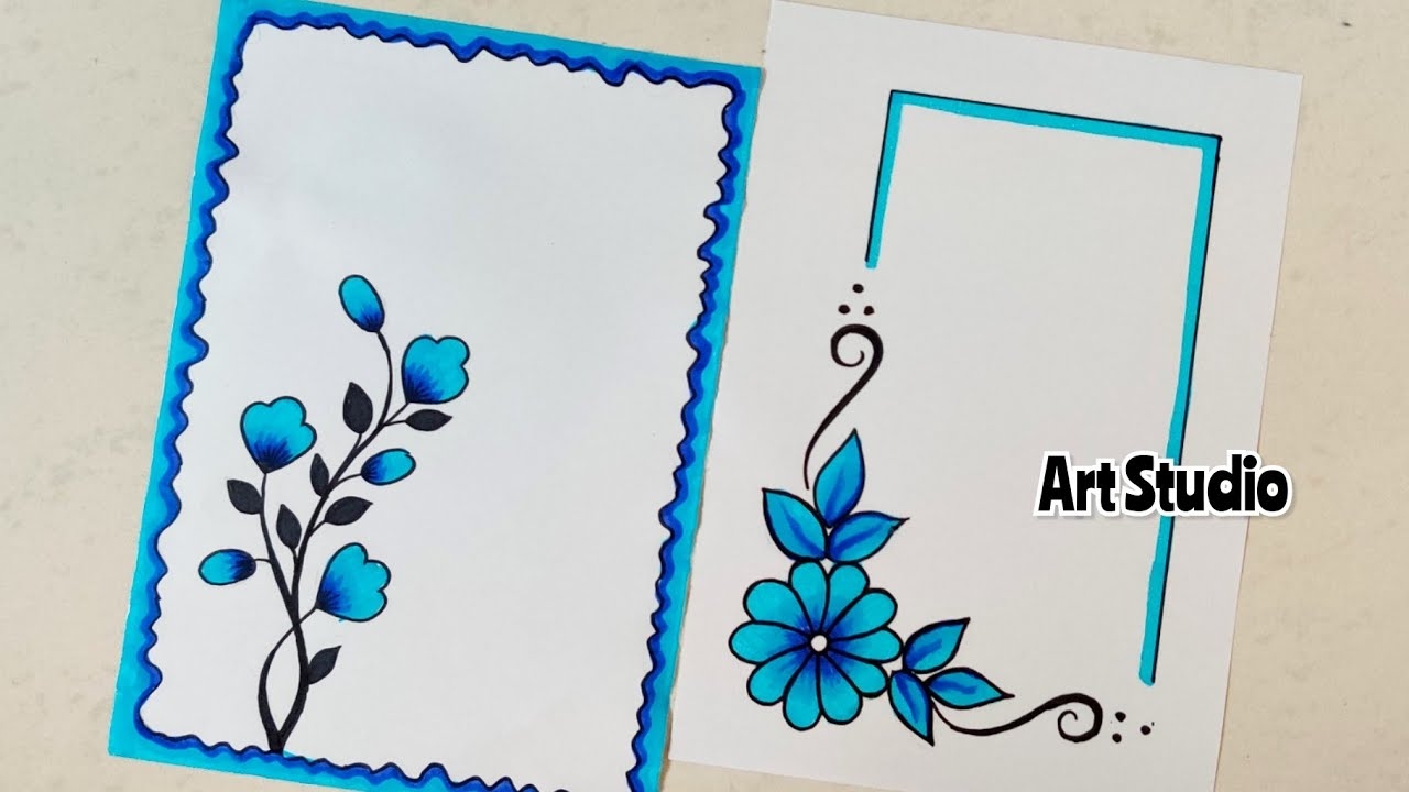 Flower Border Design For Project Best Flower Site