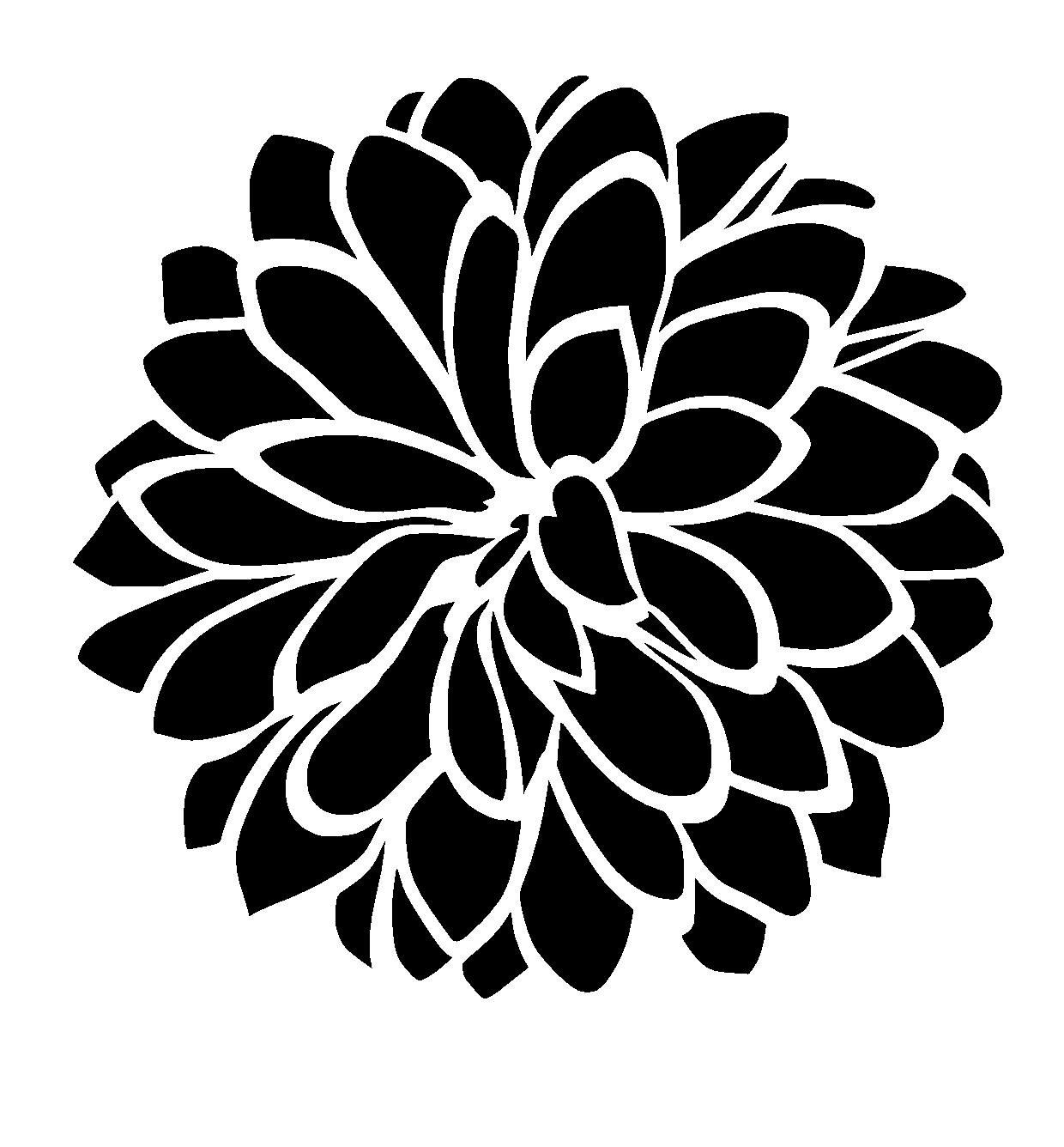 flower cut out printable stencil designs