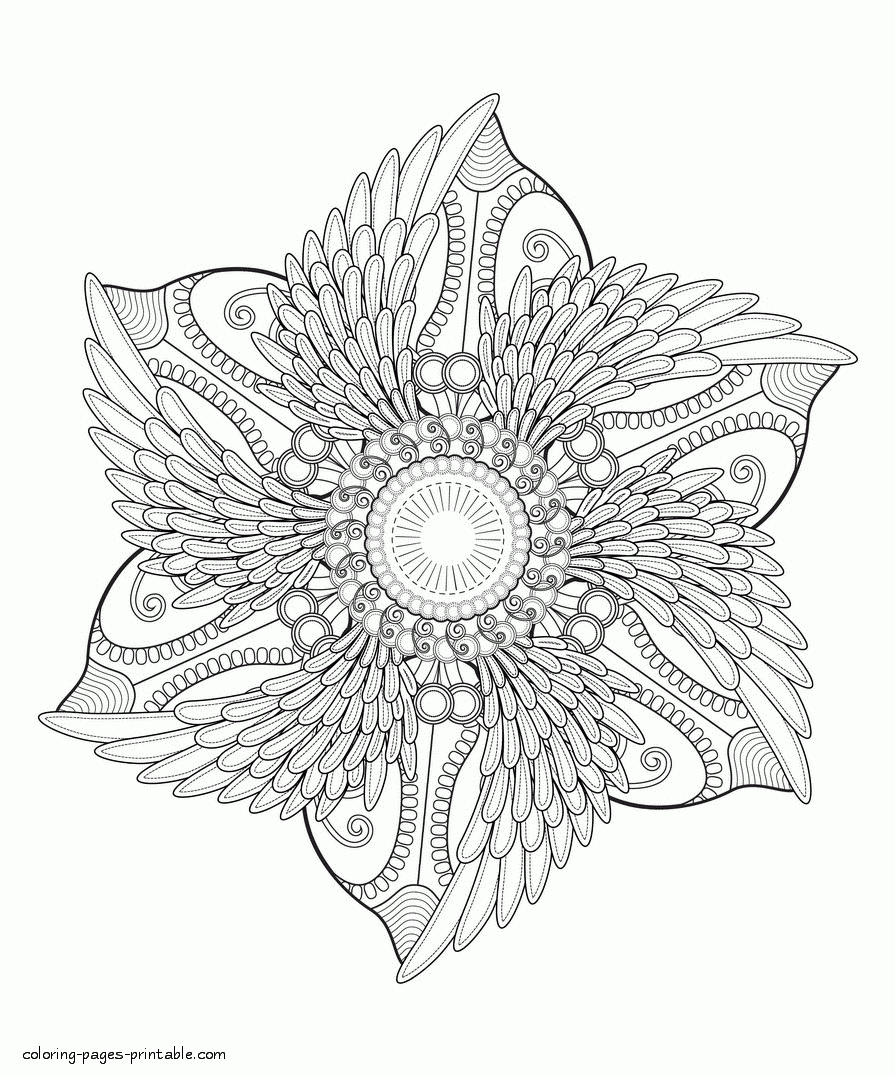 Flower Design Coloring Pages COLORING PAGES PRINTABLE COM