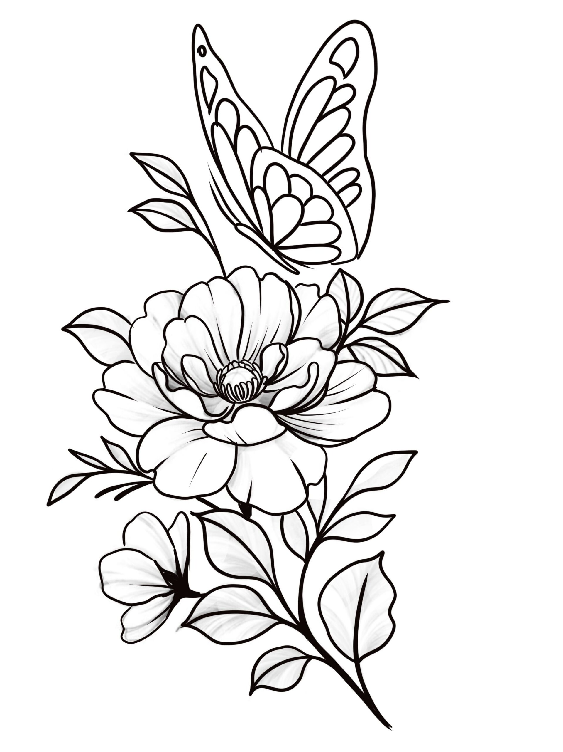 Flower Tattoo Printable