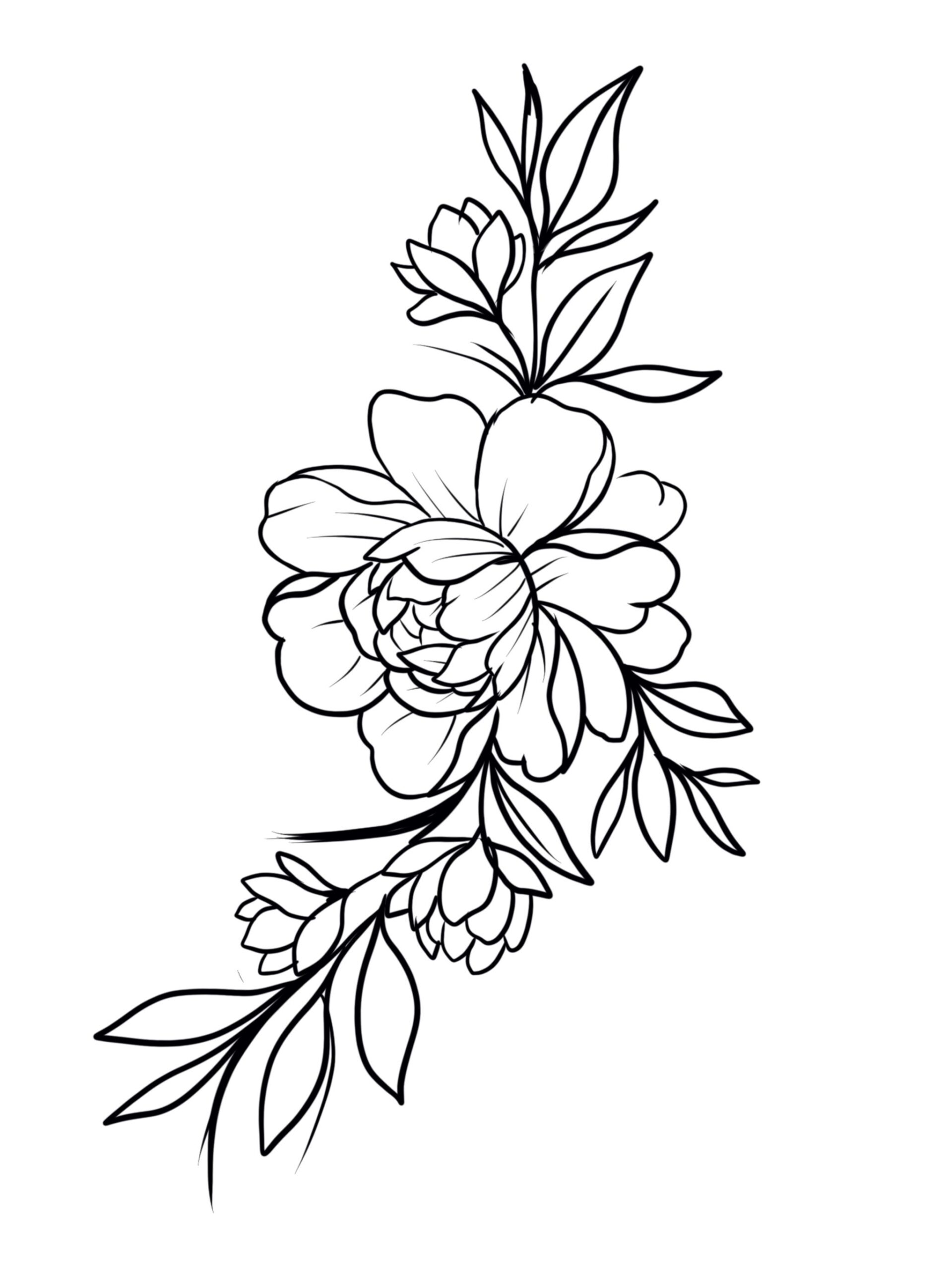 Flower Tattoo Printable