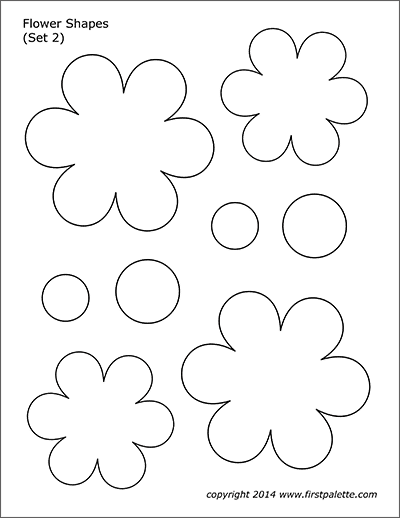 Flower Template Design Printable