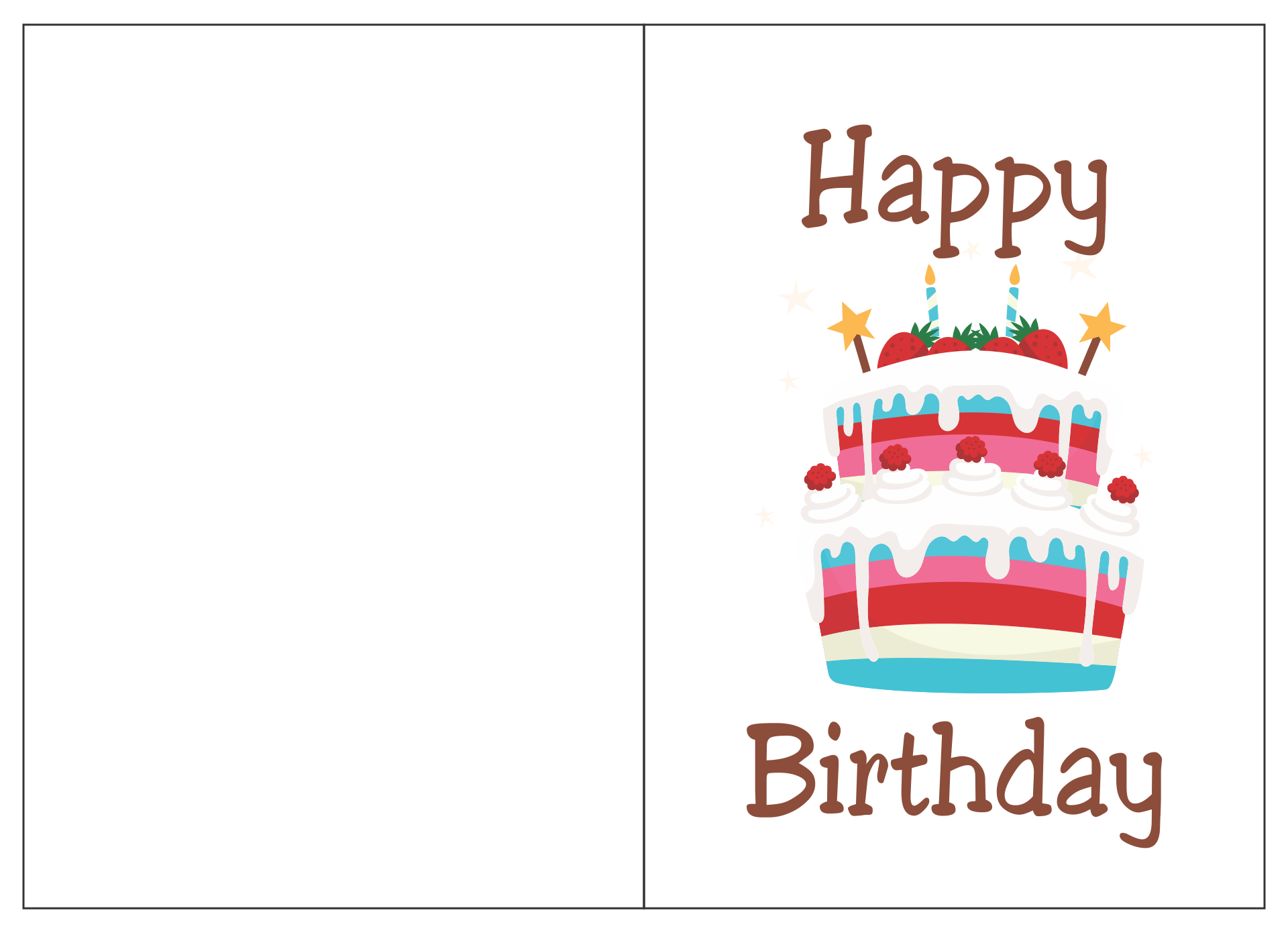 printable foldable birthday card template