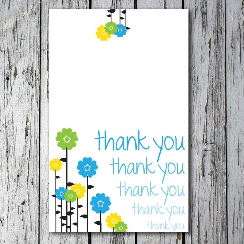 Foldable Printable Thank You Cards