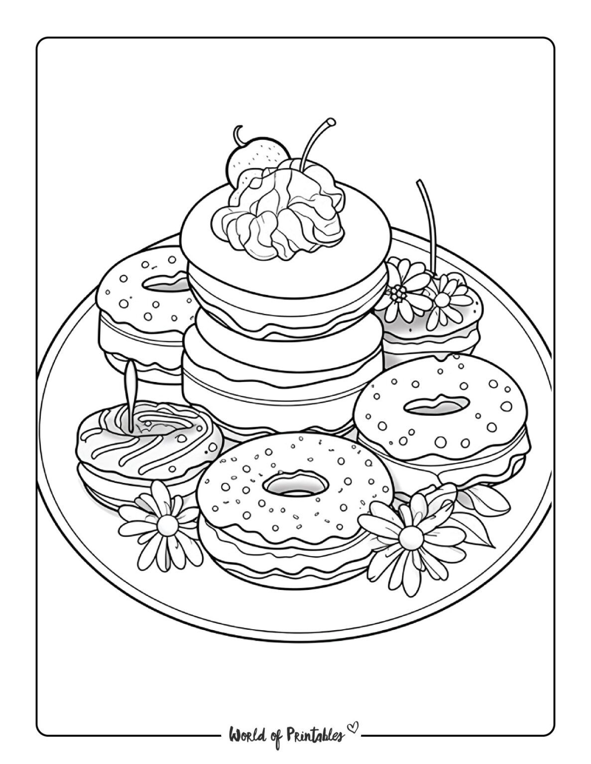 Food Coloring Pages World Of Printables