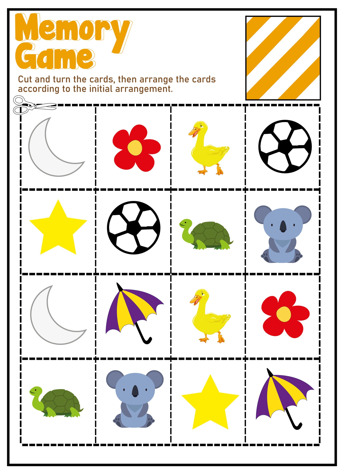free printable games memory match