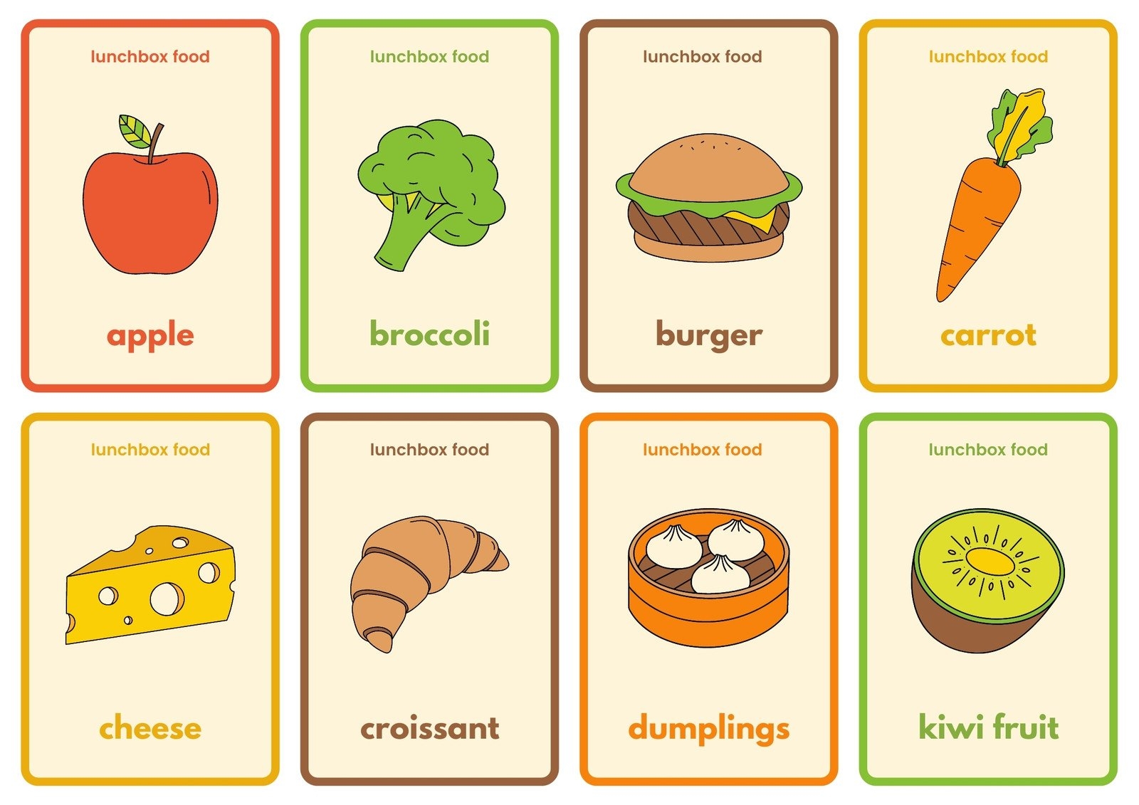 food printable pictures
