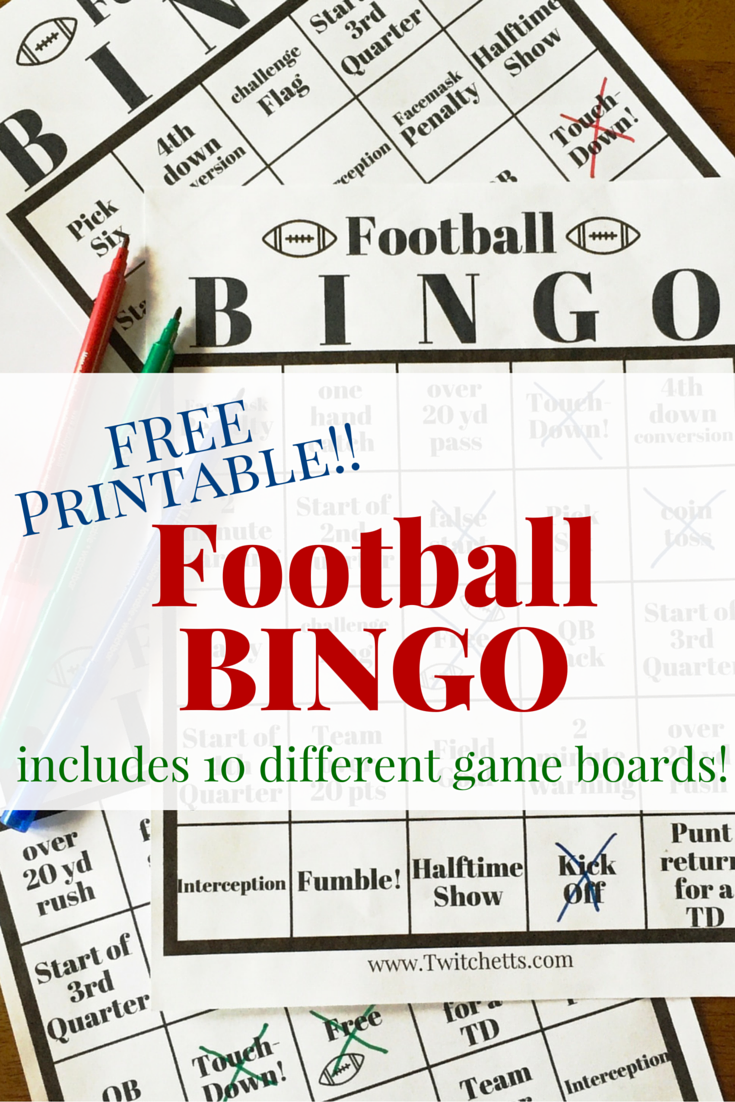 free printable football game board