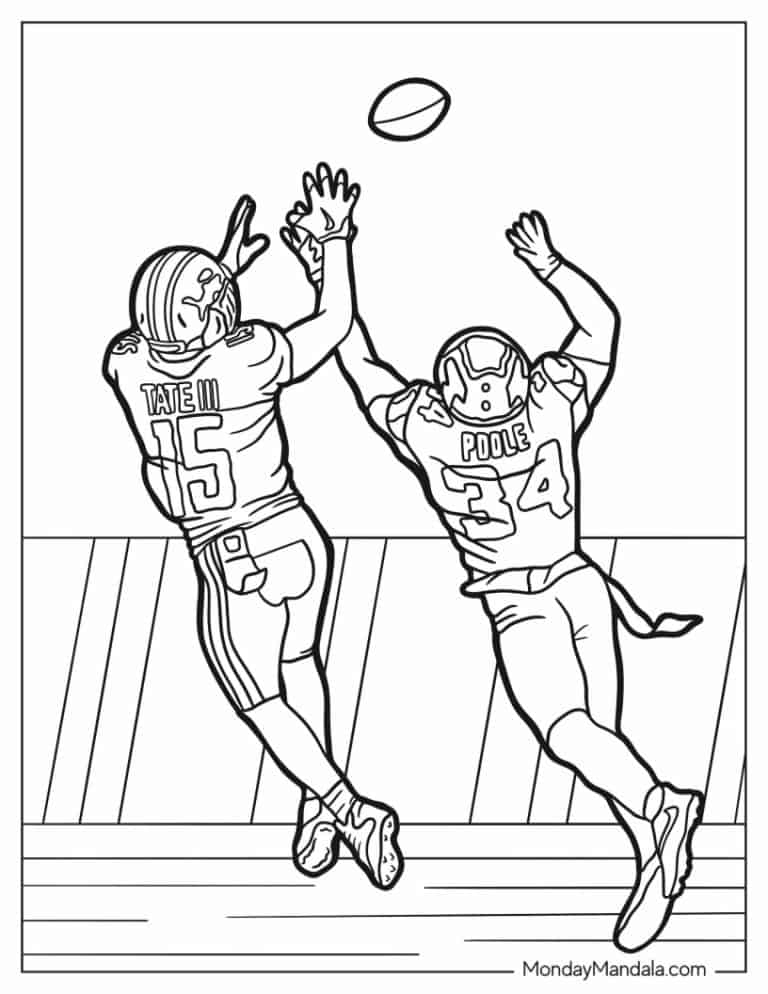 printable football coloring pictures