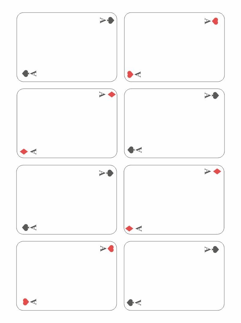 Four Blank Cards With Red And Black Dots On Them Each One Has An Arrow