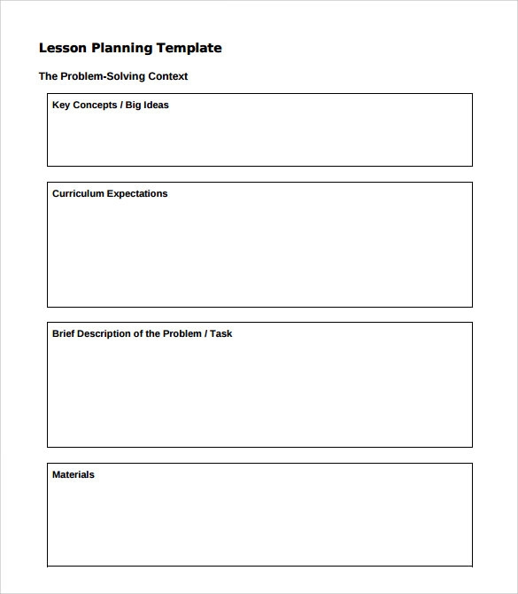 FREE 11 Sample Lesson Plan Templates In PDF MS Word