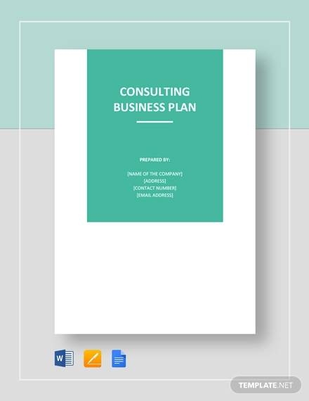FREE 14 Consulting Business Plan Templates In Google Docs MS Word 