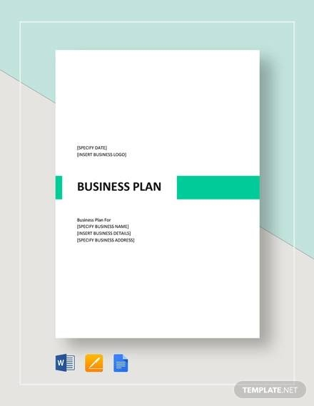 FREE 41 Sample Business Plan Templates In PDF Google Docs MS Word