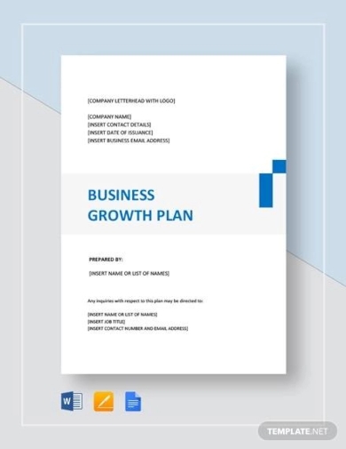 business growth plan template