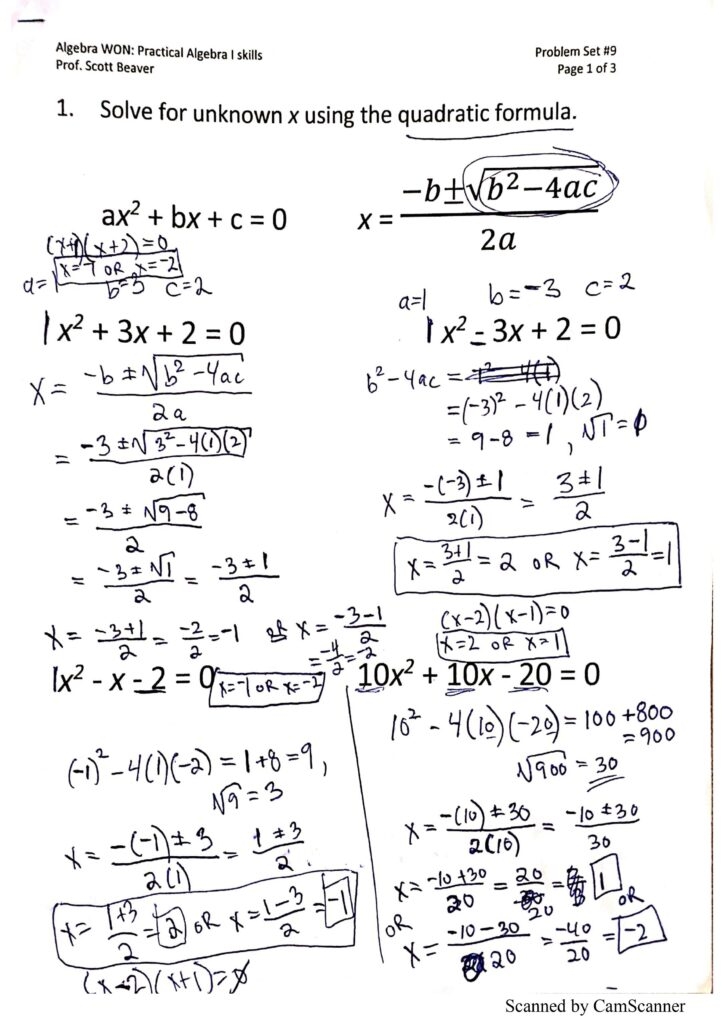 algebra 1 solving equations worksheet
