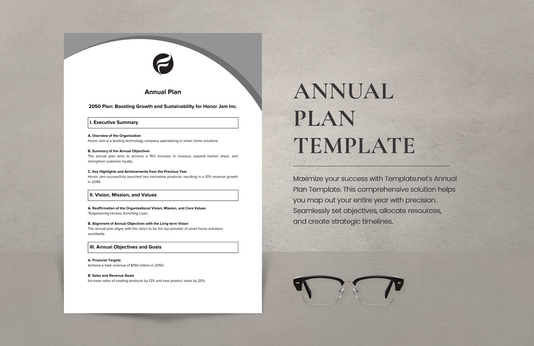 Free Annual Plan Templates Editable And Printable