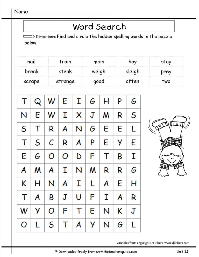 printable activities for second graders