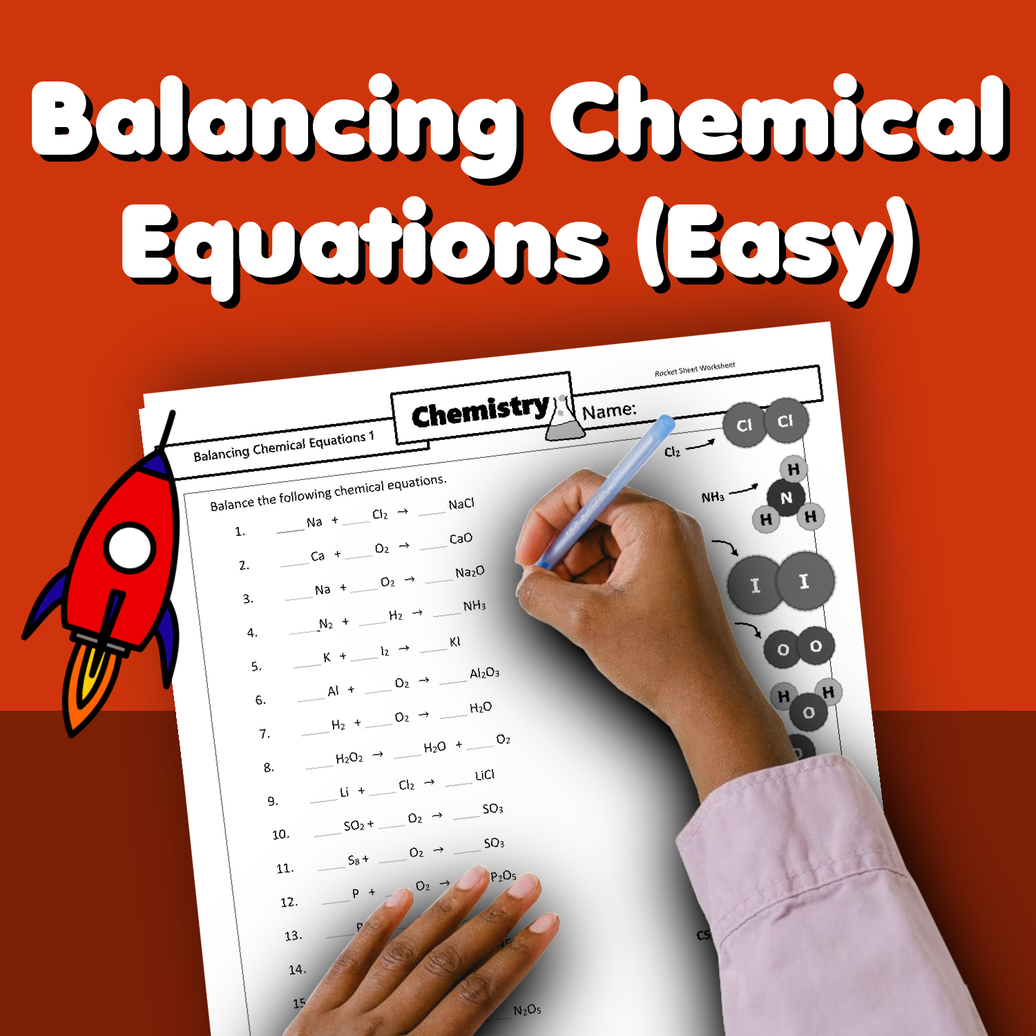Free Balancing Equations Worksheet Easy Download Free Balancing 
