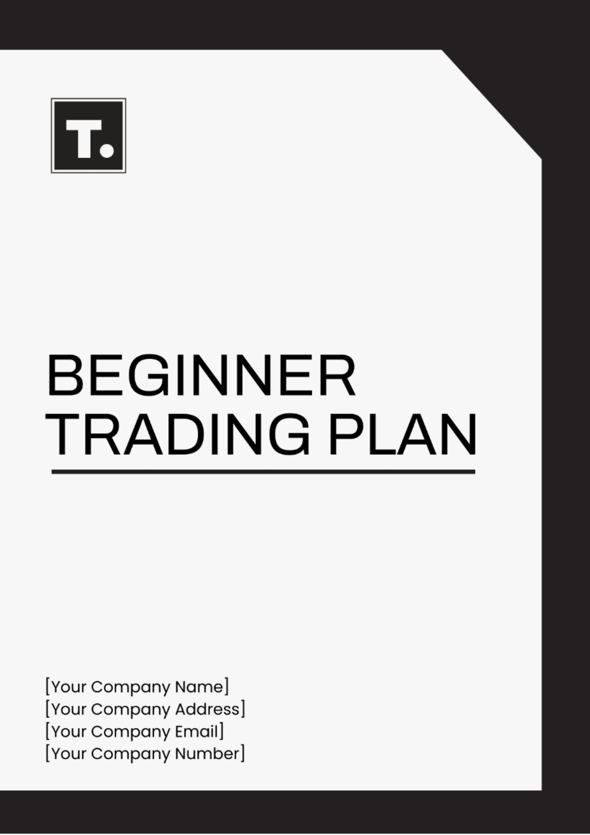 Free Beginner Trading Plan Template To Edit Online