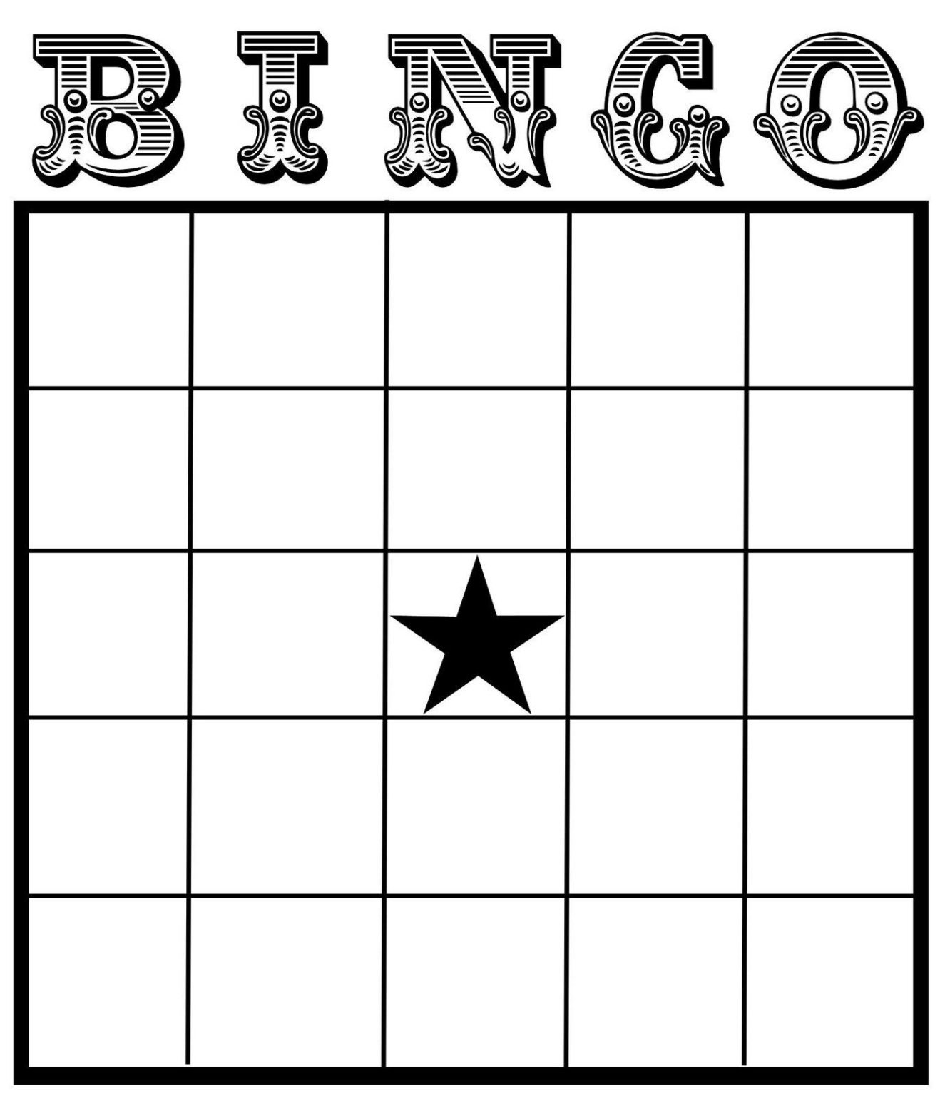 Free Blank Bingo Card Templates Printable Ndeexperience